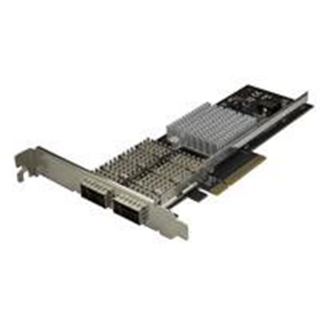 PEX40GQSFDPI Dual-Port QSFP Plus Server NIC Card - PCI Express, Intel Chip - Black PEX40GQSFDPI Dual-Port QSFP Plus Server NIC Card - PCI Express, Intel Chip - Black